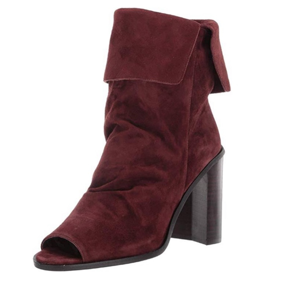 42 Gold Ramada Boots Suede Open Toe NEW